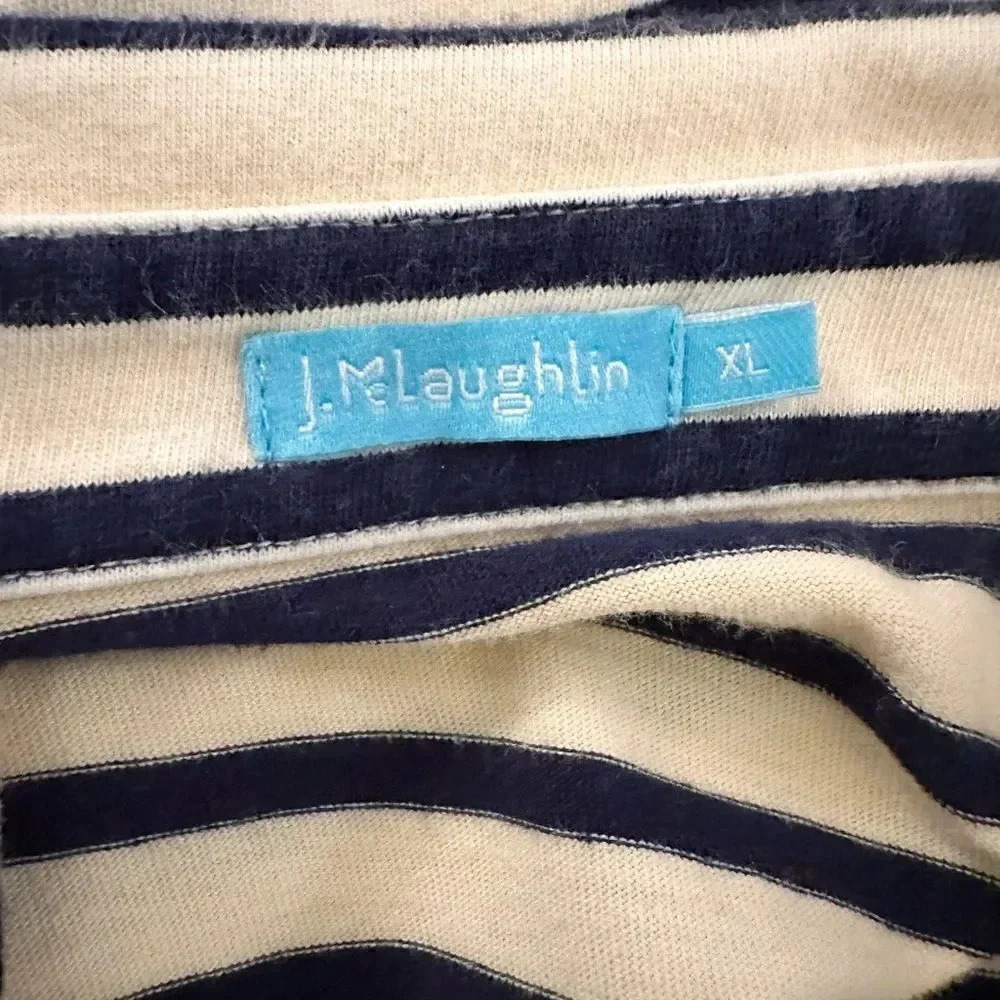 J. McLaughlin | Classic Men’s Striped Polo (XL) - Picture 4 of 5